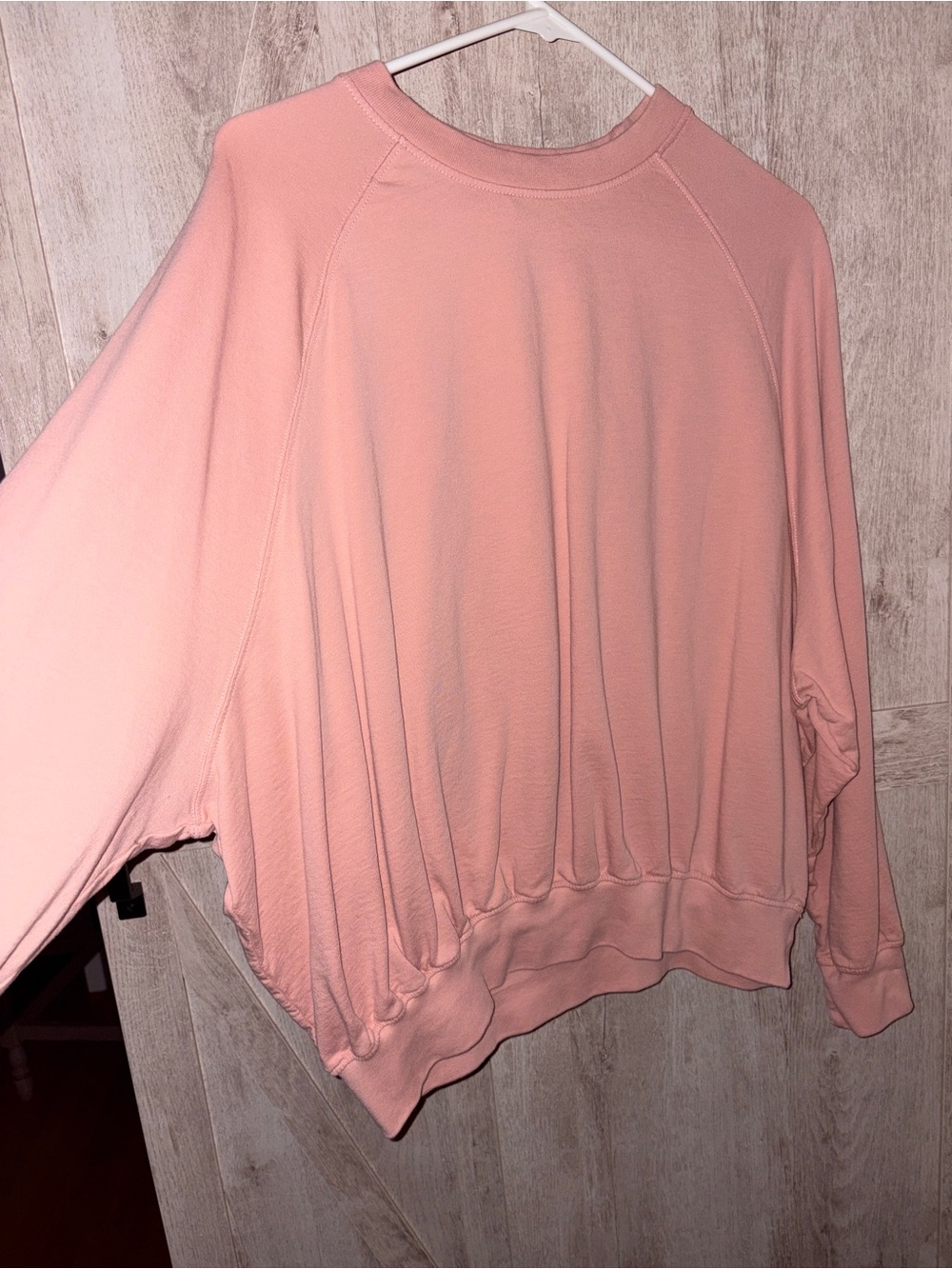 Sapphire West Soft Pink Oversized Drop Shoulder Shirt | Medium